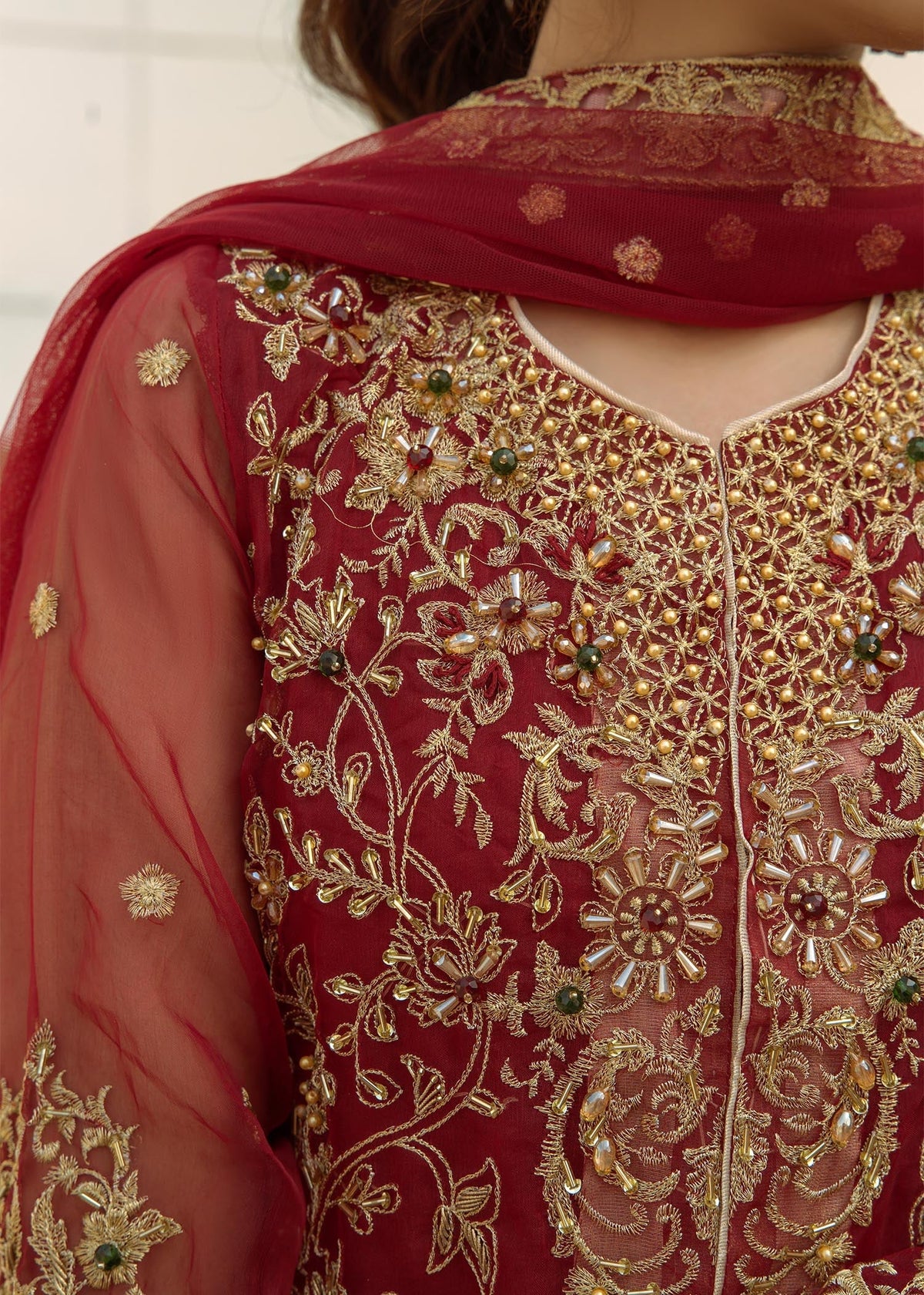 Laleen - Maroon Jewel